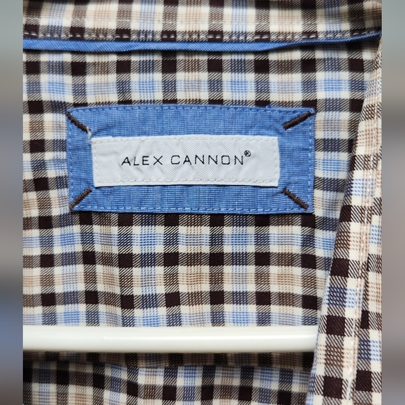 Men's ALEX CANNON Long Sleeve Casual Shirt EUC - Picture 7 of 7